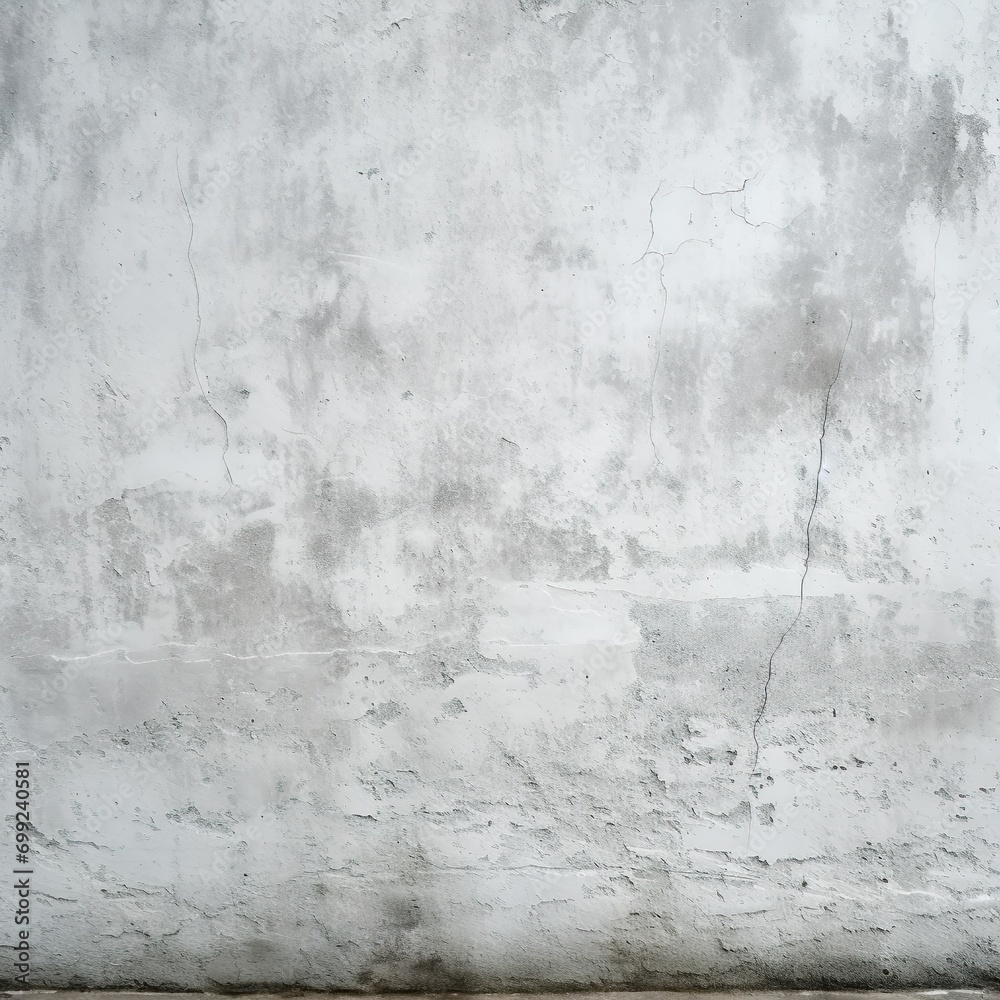 Close-up retro plain white color concrete wall or grey colour countertop background texture cement stone work. - Gen AI