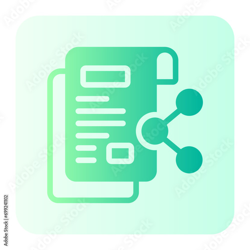 file sharing gradient icon