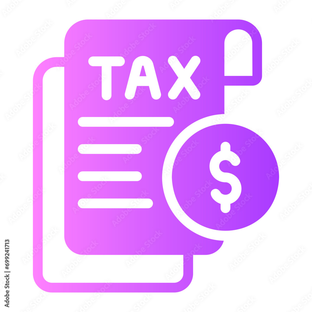 tax gradient icon