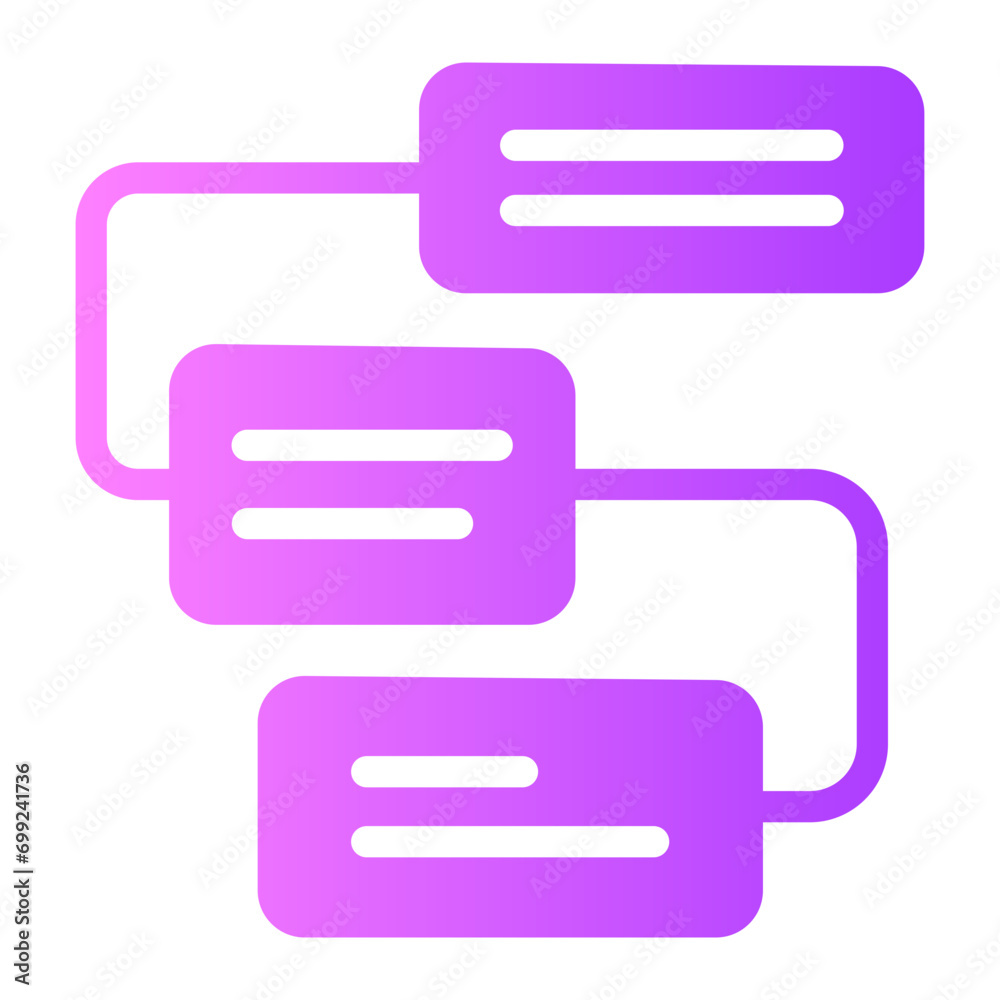 workflow gradient icon workflow gradient icon