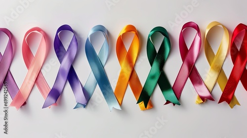 World Cancer Day Ribbon Collection photo