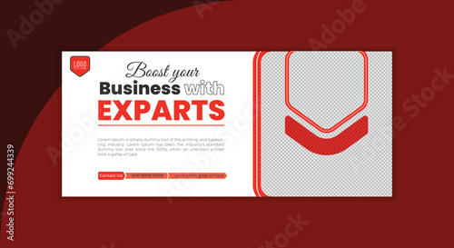 Creative Modern Professional Corporate Business Social Media Facebook Cover and Web Banner Template Design