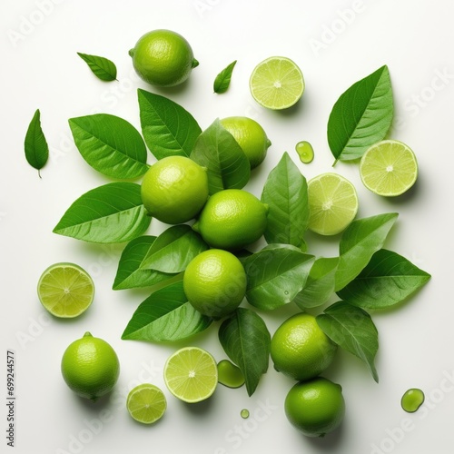 lime citrus fruits background