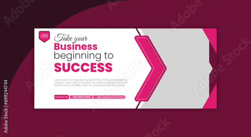 Creative Modern Professional Corporate Business Social Media Facebook Cover and Web Banner Template Design