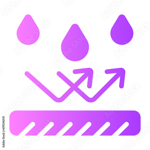 water resistant gradient icon