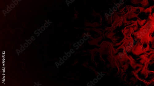 red dark shaded constitutional contour surface - abstract 3D illustration