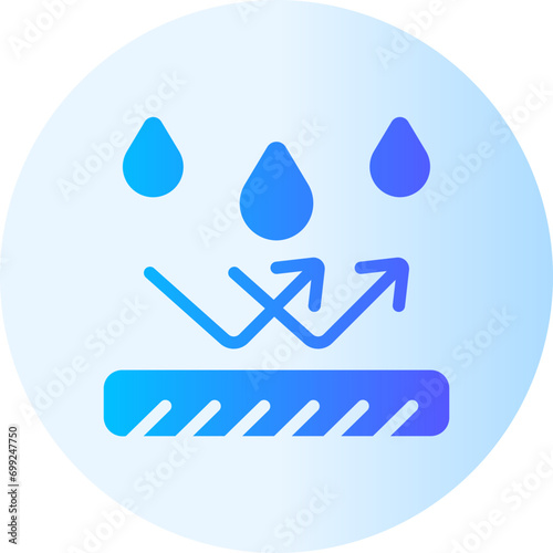 water resistant gradient icon