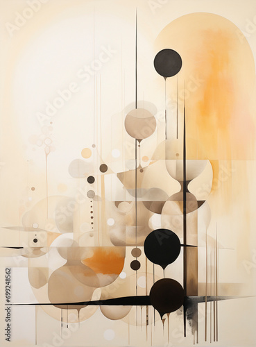 Earthy Tones Geometric Abstraction
