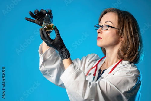 Woman doctor. Laboratory as...
