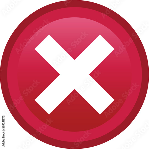 No sign | cross mark icon, cross mark| NO button