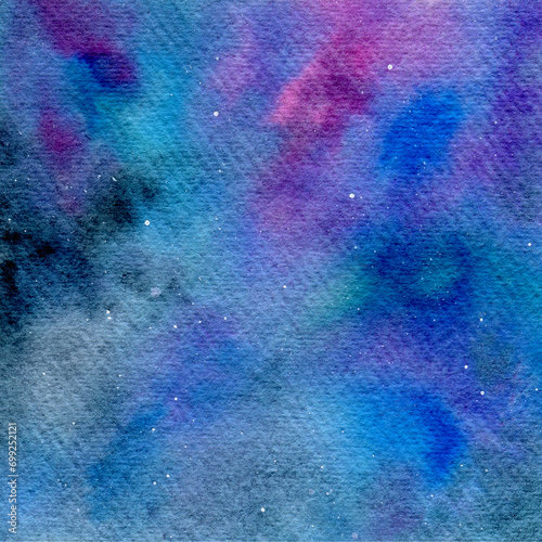 abstract watercolor multicolored sky background