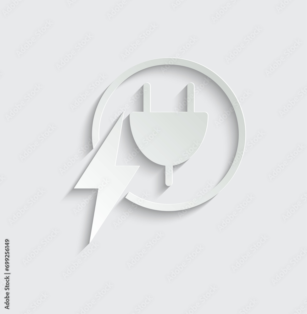 electric socket, plug icon icon vector dangerous sign electric socket, plug icon icon vector dangerous sign