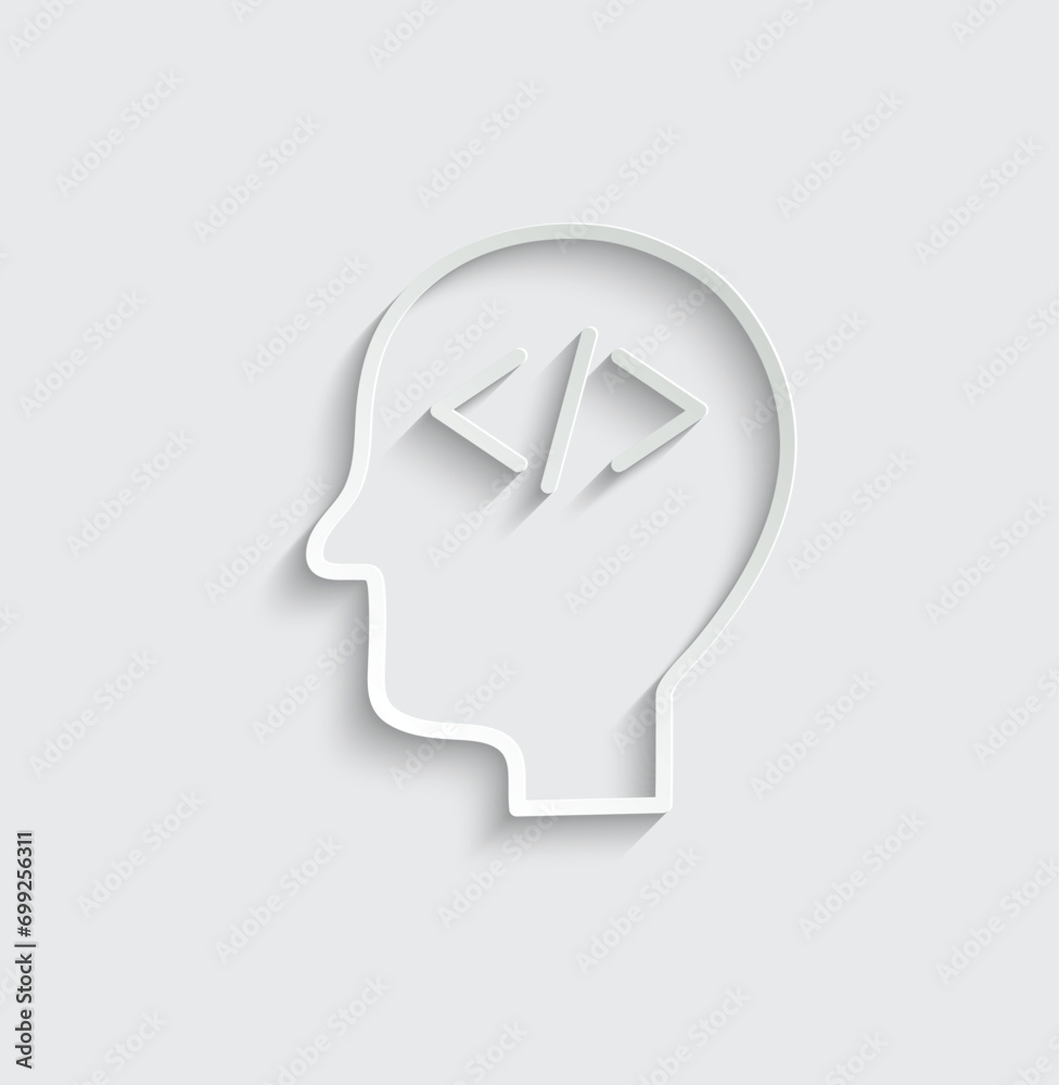 programming coding icon vector Programmer, coder icon, software sign programming coding icon vector Programmer, coder icon, software sign