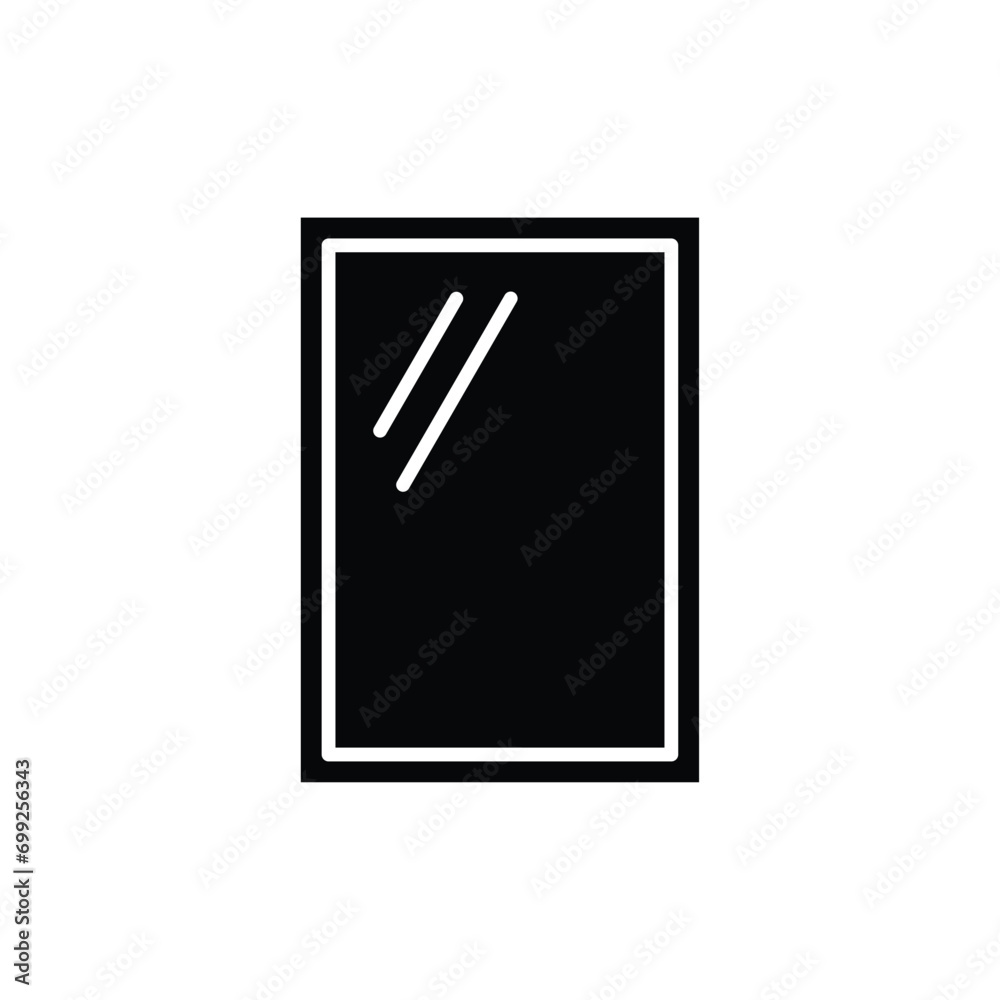 mirror icon black vector beautu icon mirror icon black vector beautu icon