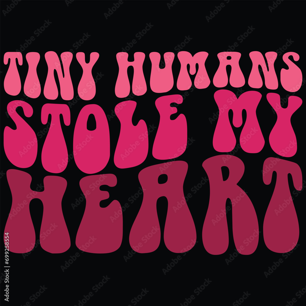 Tiny Humans Stole My Heart Valentine Day T-shirt Design Tiny Humans Stole My Heart Valentine Day T-shirt Design