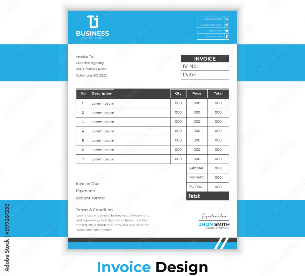 Invoice design Invoice design