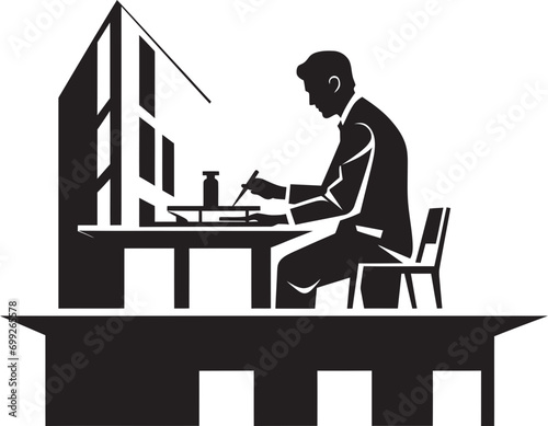 Design Luminary Architect Icon in Black Hue Creative Draftsman Architect Logo Design