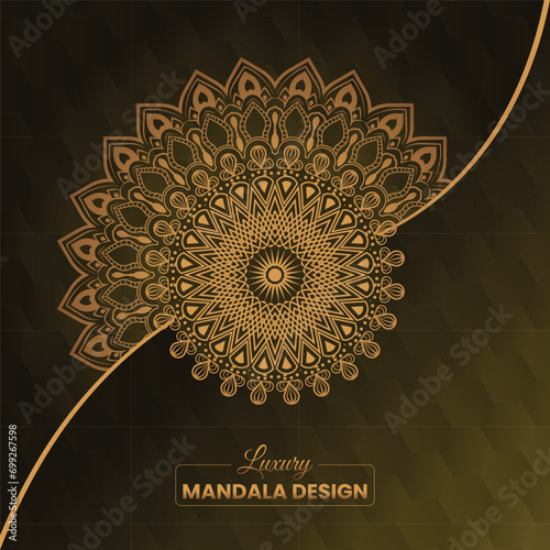 Elegant Luxury Mandala Design and decorative ethnic element background