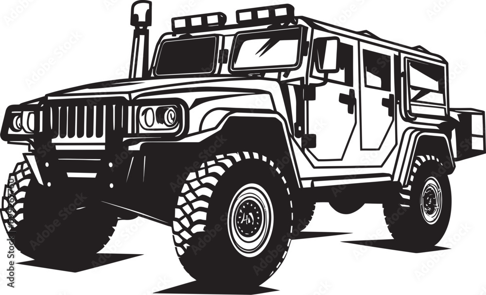 Guardian Rover Black Army Transport Logo Commander s Vehicle 4x4 Army Vector Symbol Guardian Rover Black Army Transport Logo Commander s Vehicle 4x4 Army Vector Symbol