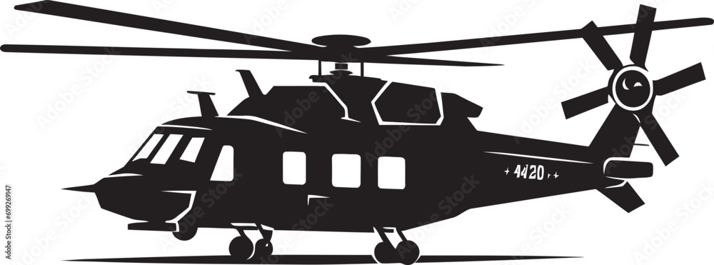Commander s Helo Vector Black Logo Pathfinder Air Army Helicopter Symbol