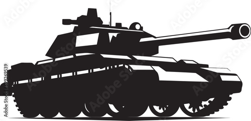 Guardian Armor Vector Tank Emblem Commander s Vehicle War Tank Black Logo
