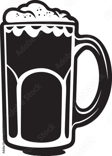 Brewer s Touch Vector Mug Symbol Brewmaster s Pride Black Logo Beer Mug