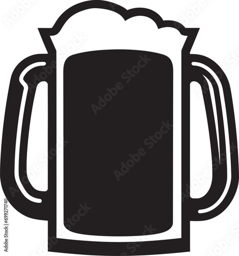 Brewer s Touch Vector Mug Symbol Brewmaster s Pride Black Logo Beer Mug
