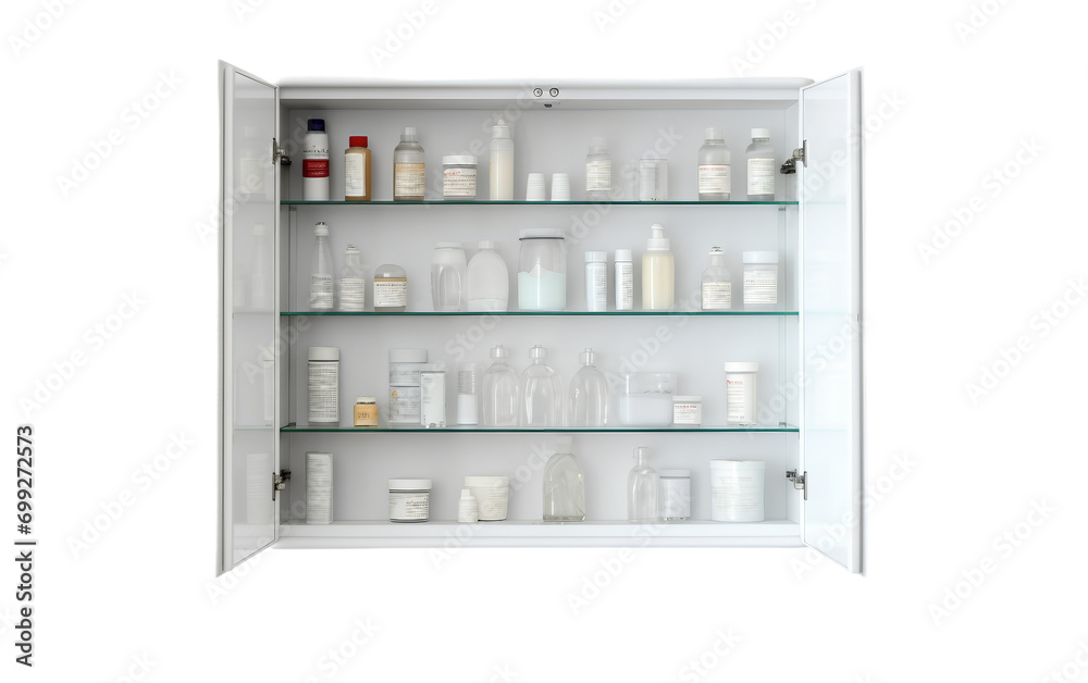 Medicine Cupboard isolated on transparent background.