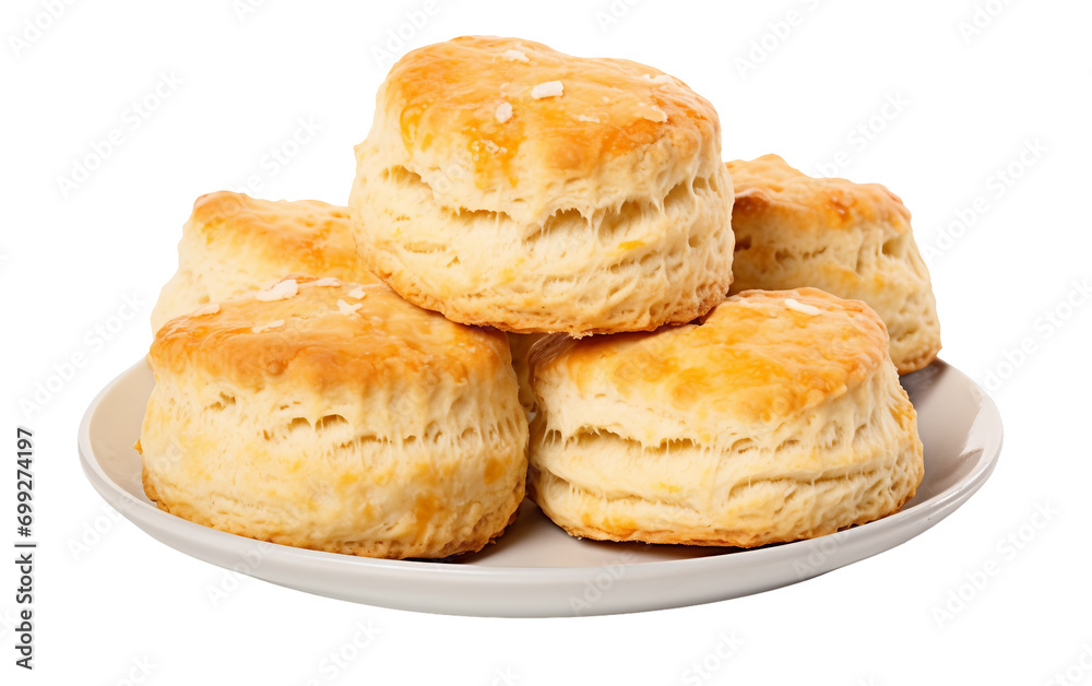 Chocolate chip Scones isolated on transparent background.