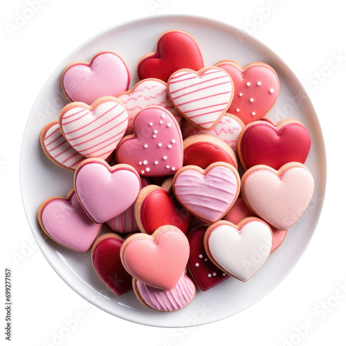 Plate of Valentine Heart Co...