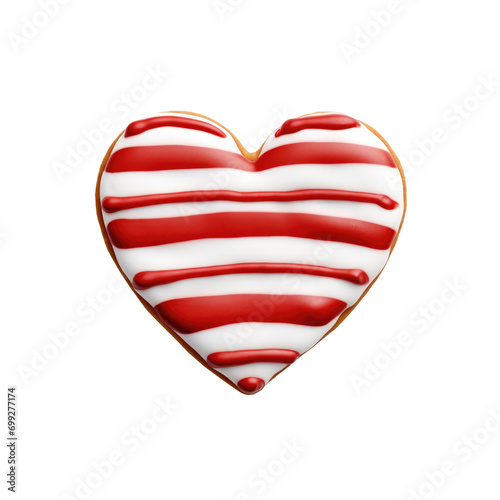 Valentine Heart Cookie Isol...