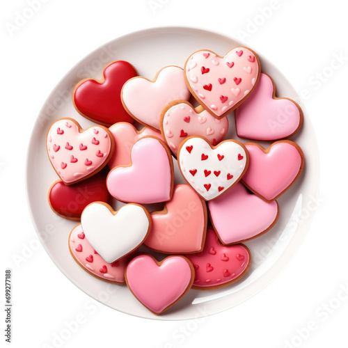 Plate of Valentine Heart Co...