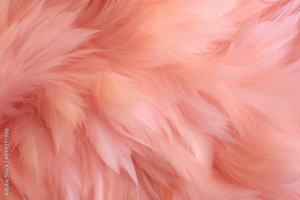 Fototapeta premium fur fluffy soft peach color background