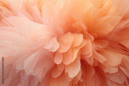 fur fluffy soft peach color background © InfiniteStudio
