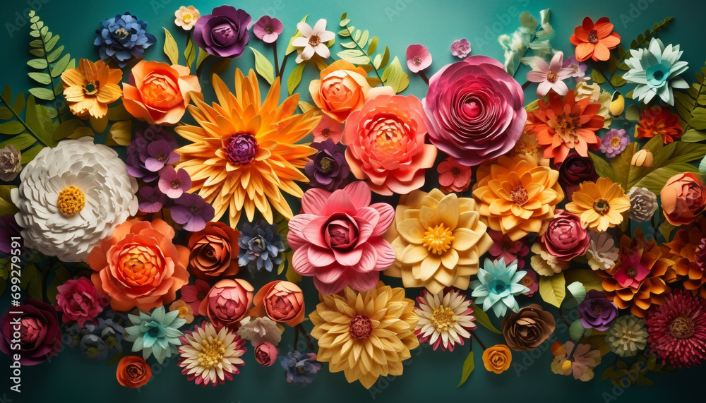 A colorful bouquet of daisies brings freshness and beauty generated by AI