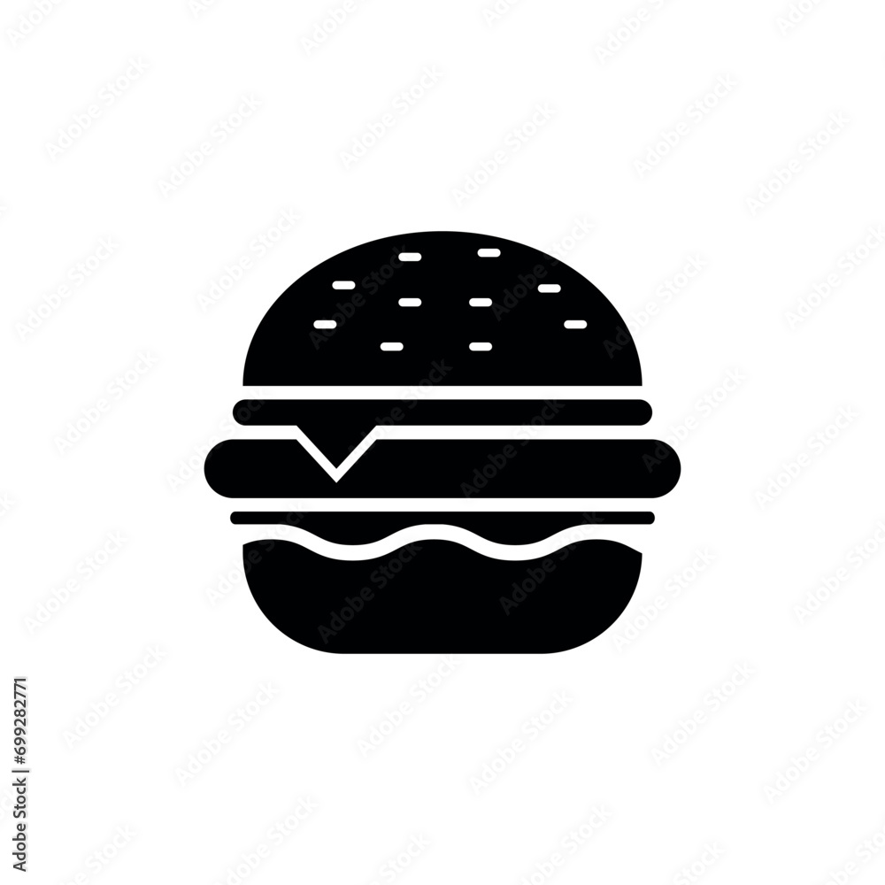 Burger Icon Vector Design Template Burger Icon Vector Design Template