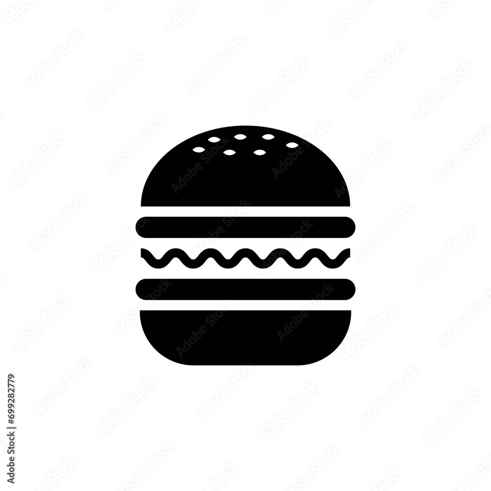 Burger Icon Vector Design Template Burger Icon Vector Design Template