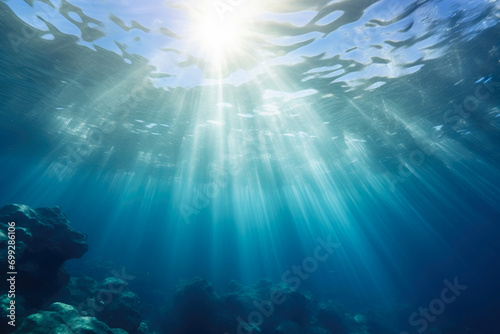 Mystical Undersea Sunlight Display © Andrii 