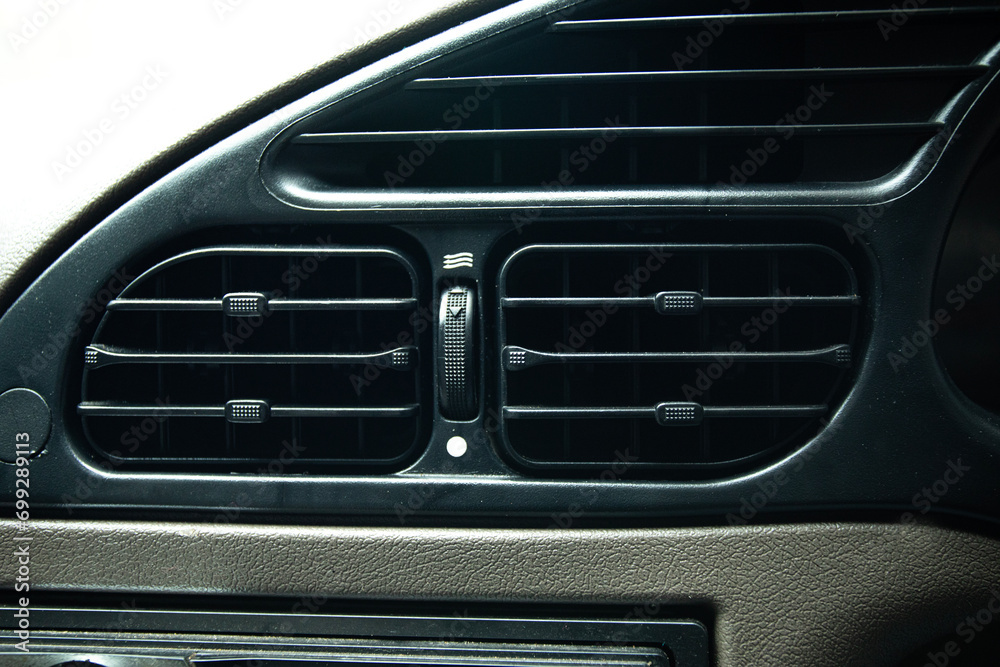 Close-up of car dashboard during commute in executive vehicle Close-up of car dashboard during commute in executive vehicle