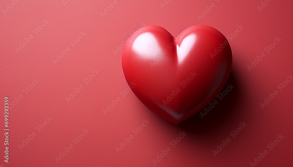 Love symbol heart shape, romance, passion, emotion, human heart generated by AI