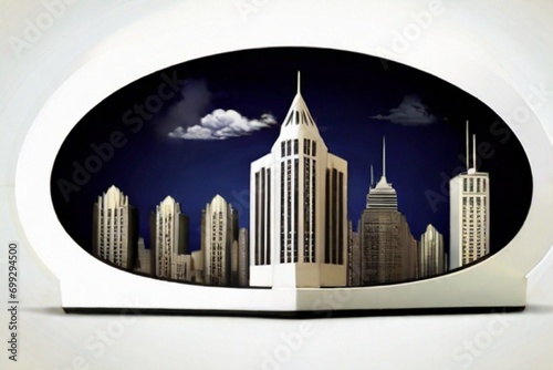 abstract city skyline