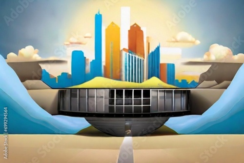 modern city skyline