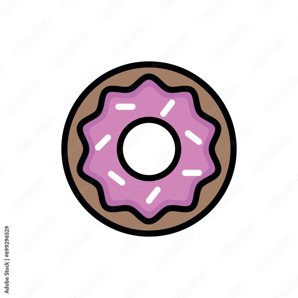 Donut Icon Vector Design Template Donut Icon Vector Design Template