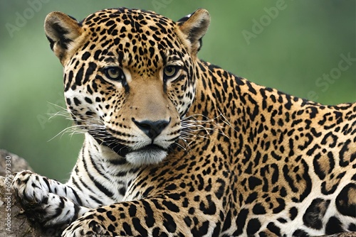 Jaguar  Panthera onca  single mammal  