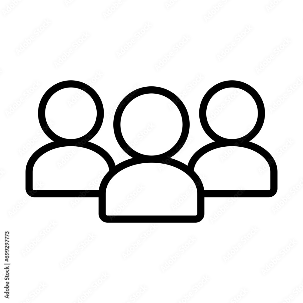 People, group, teamwork line icon vector design template illustration in trendy flat style to suit your web design People, group, teamwork line icon vector design template illustration in trendy flat style to suit your web design