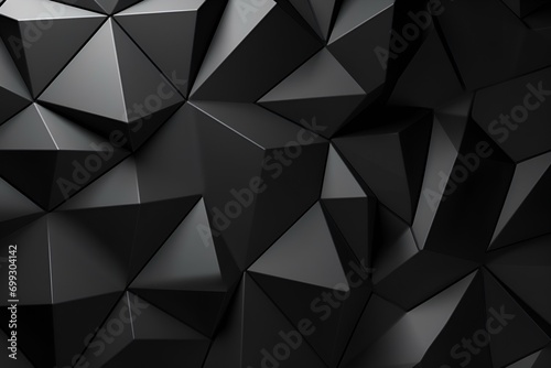 3D black geometric background wallpaper