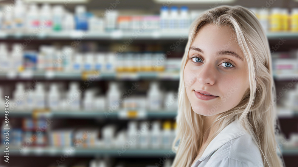 Young Pharmacist in Drugstore