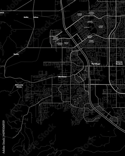 Herriman Utah Map, Detailed Dark Map of Herriman Utah photo