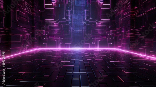 Cyberpunk Style Texture Pattern Background Wallpaper