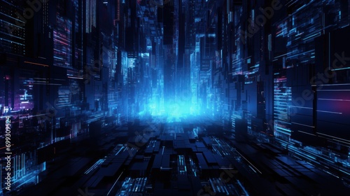 Cyberpunk Style Texture Pattern Background Wallpaper